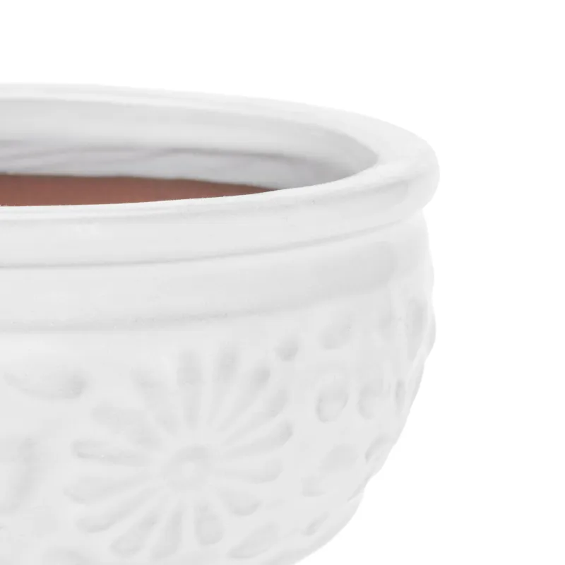 Puķu pods Domoletti GG.6689.032 CL.GI.158, keramika-māls, balta