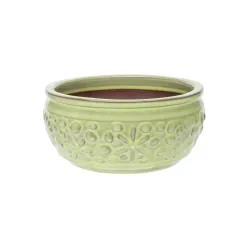 Puķu pods Domoletti GG.6689.016 CL.GI.411, keramika-māls, zaļa