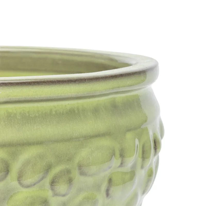 Puķu pods Domoletti GG.6689.016 CL.GI.411, keramika-māls, zaļa