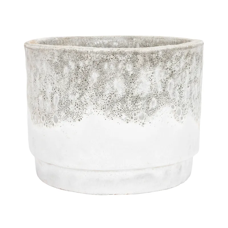 Puķu pods Domoletti GO.6709.025, keramika-māls, pelēka