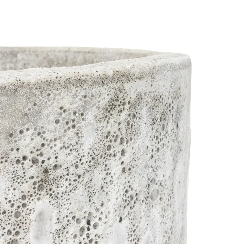 Puķu pods Domoletti GO.6709.025, keramika-māls, pelēka