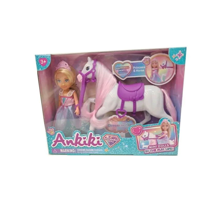 Toy doll princes and horse set zja374636