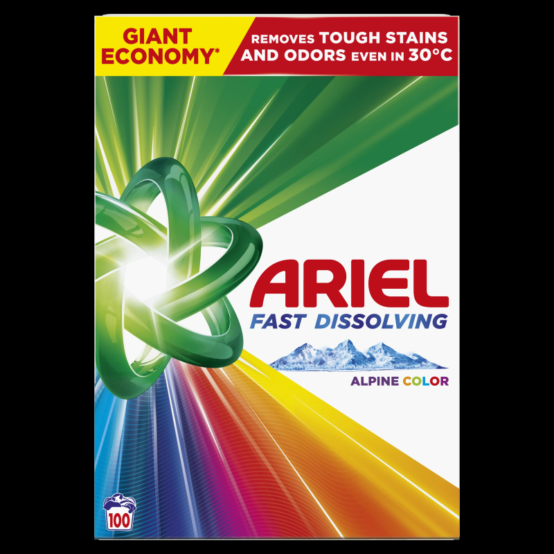 Veļas pulveris ariel color 5.5kg