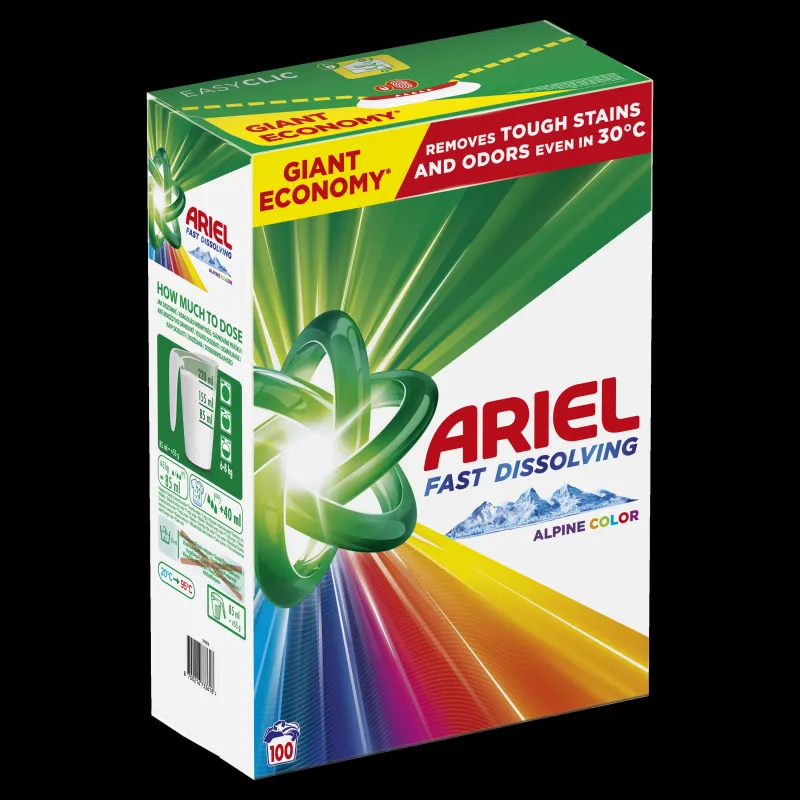 Veļas pulveris Ariel Alpine Color, 5.5 kg