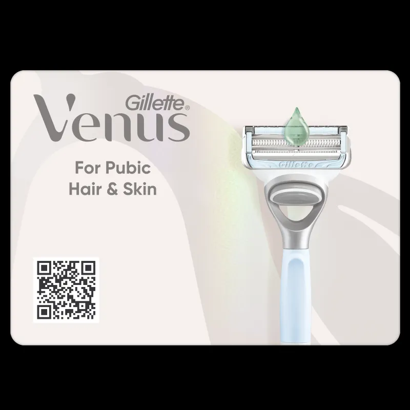 Gillette Venus Satin Care Aloe Skustuvas Gaktos Plaukams + Galvutė 5 vnt.