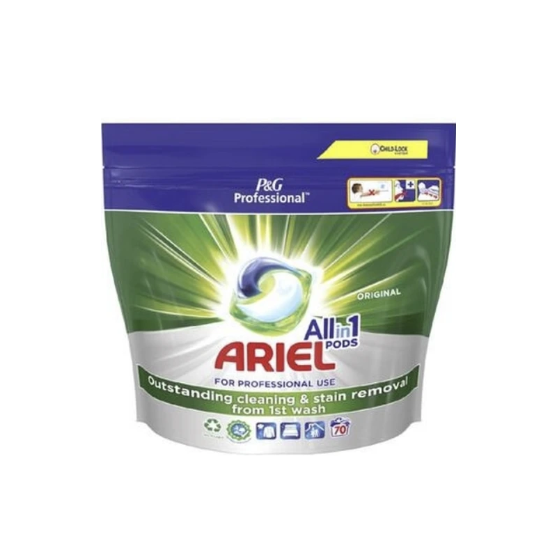 ARIEL Proffesional Universal 3in1 veļas mazgāšanas kapsulas 70gab