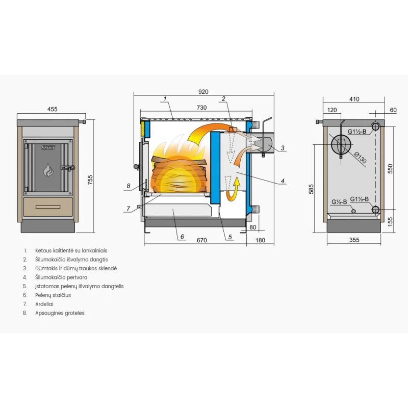 Katls plīts kalvis k-4cn 10kw