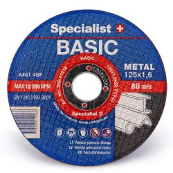 Disks metāla griešanai basic 125x1.6x22