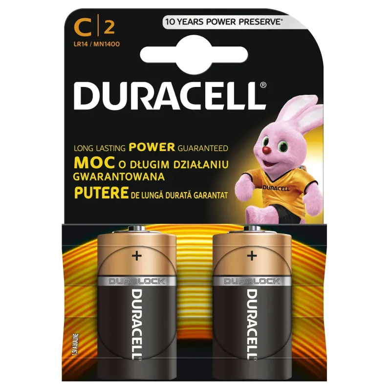 Baterijas Duracell MN 1400 Basic C, LR14