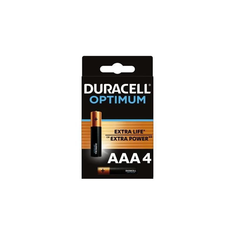 Baterijas duracell optimum aaa 4vnt