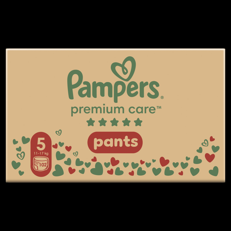 Pampers Premium Care Pants, Izmērs 5, 102 Autiņbiksītes, 11-17 kg