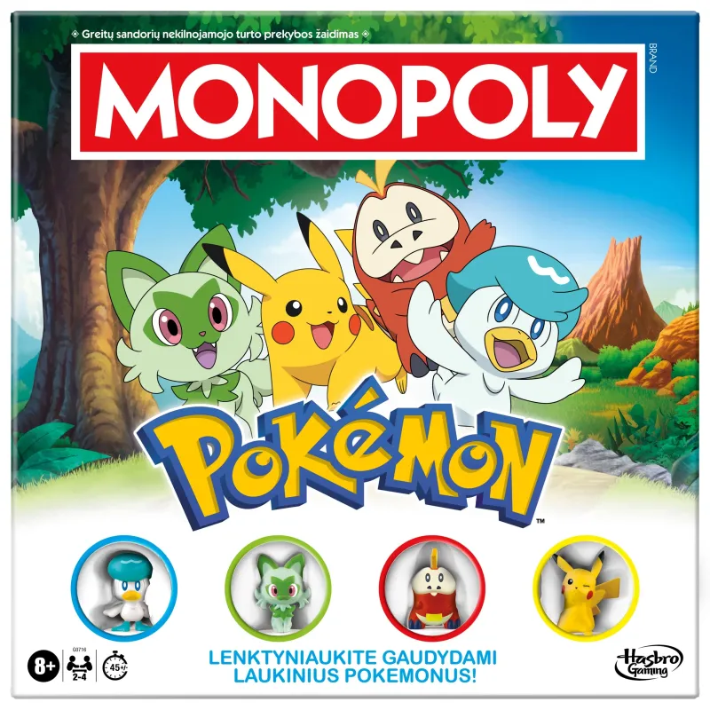 MONOPOLY Spēle „Monopols: Pokemoni“, latviešu val.