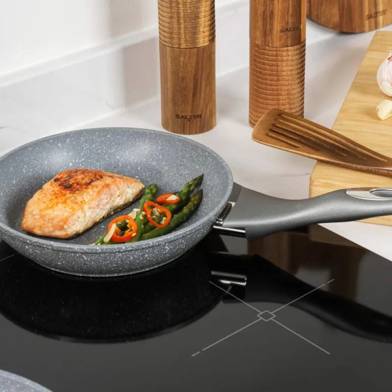 Salter BW02762G1EU7 Marblestone Fry Pan 20cm grey