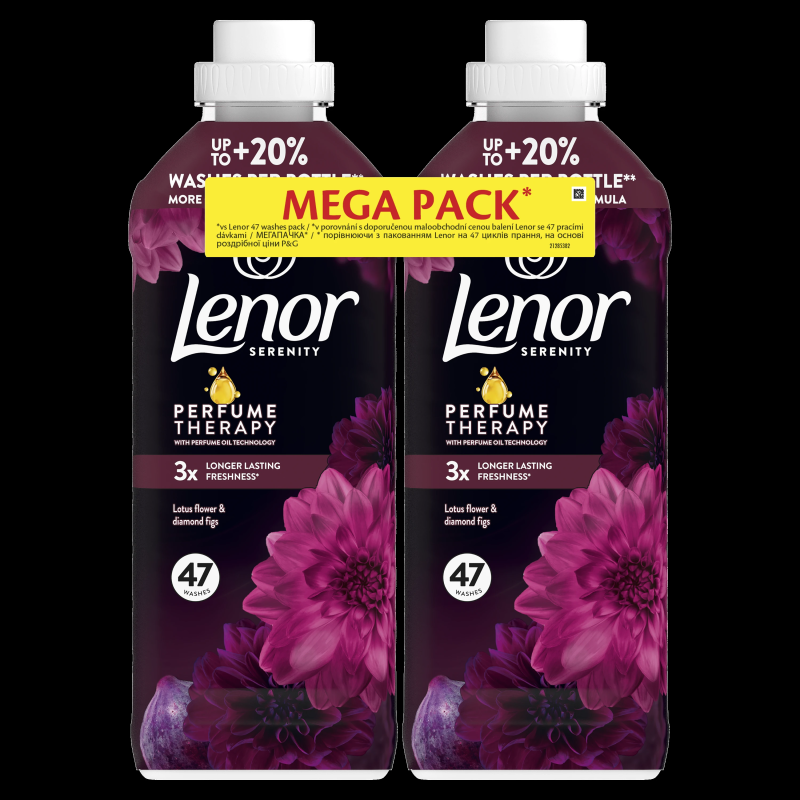 Veļas mīkst. lenor lotus+figs 2x987ml