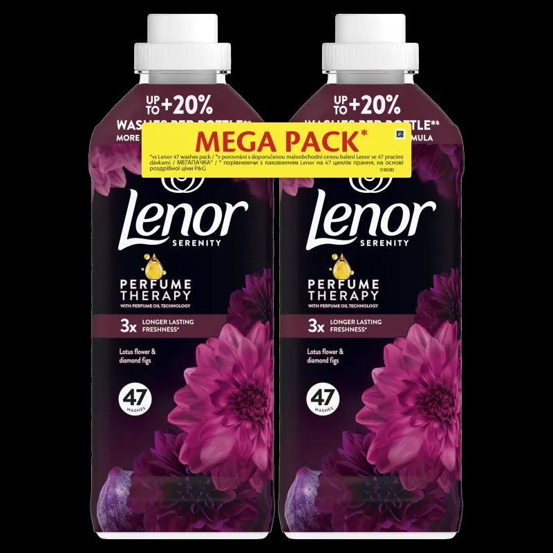 Veļas mīkstinātājs Lenor Diamond Figs & Lotus Flower, šķidrums, 1.974 l