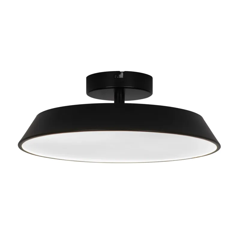 Lampa griestu flat 22w 3k melna
