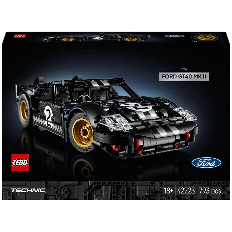 Конструктор LEGO Technic Гоночный автомобиль Ford GT40 MKII 1966 42223, 793 шт.