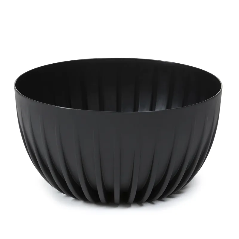 Puķu pods Lamela Mira 917-04, plastmasa, melna