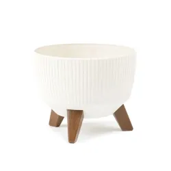 Puķu pods Lamela Roma 956-74, plastmasa, krēmkrāsa