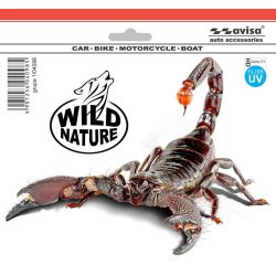 Auto uzlīme skorpions 20x15cm