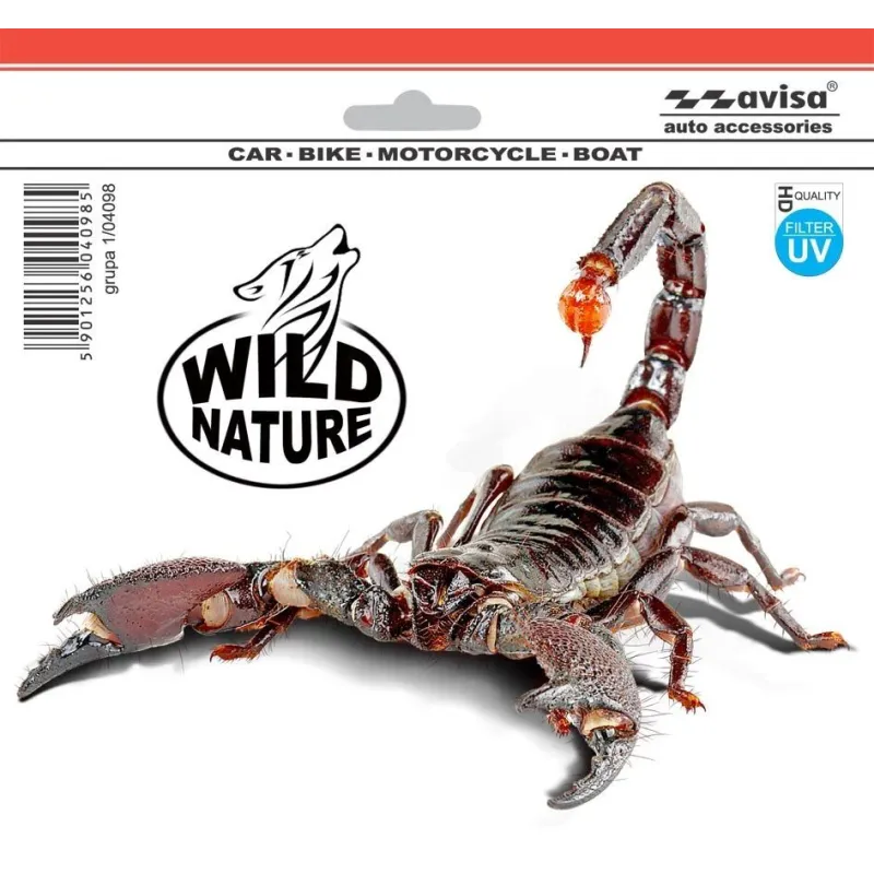 Auto uzlīme Avisa Scorpion, 15 cm x 20 cm