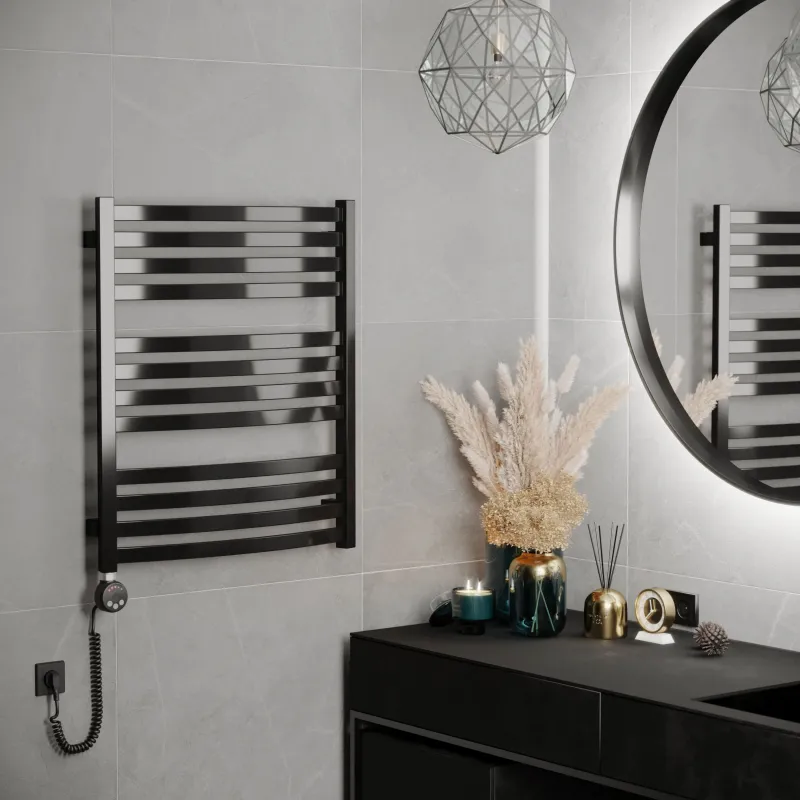 Elektriskais dvieļu žāvētāja stienis Terma D01, ral 7043, 60 cm x 71 cm, 400 W