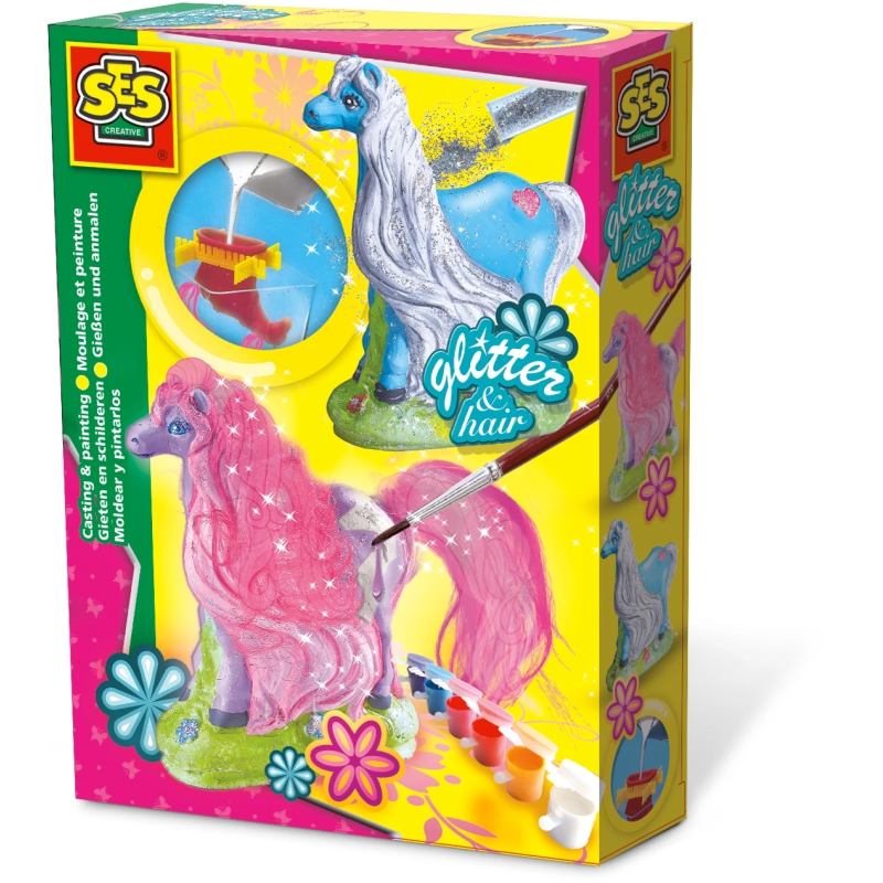 SES Ģipša figūra: Mirdzošie zirgi