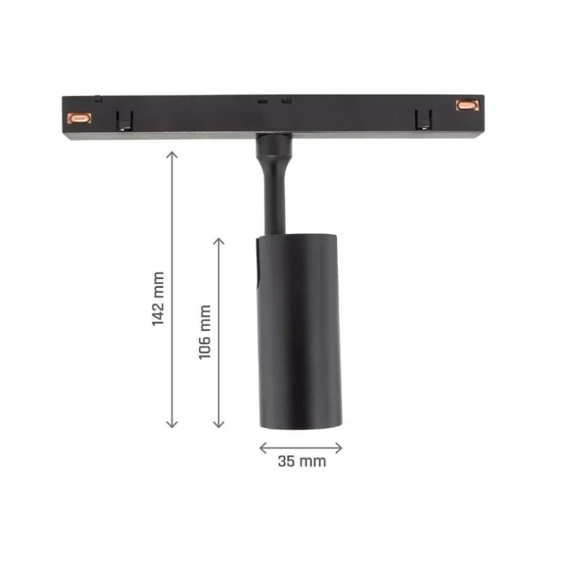 Lampa griesti Spectrum System Shift SPOT M, LED, 3000 °K, 1 x 6 W