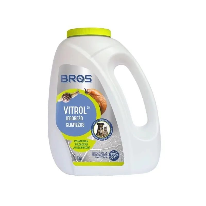 Līdzeklis cīņā pret dārza gliemežiem Bros, 1000 g