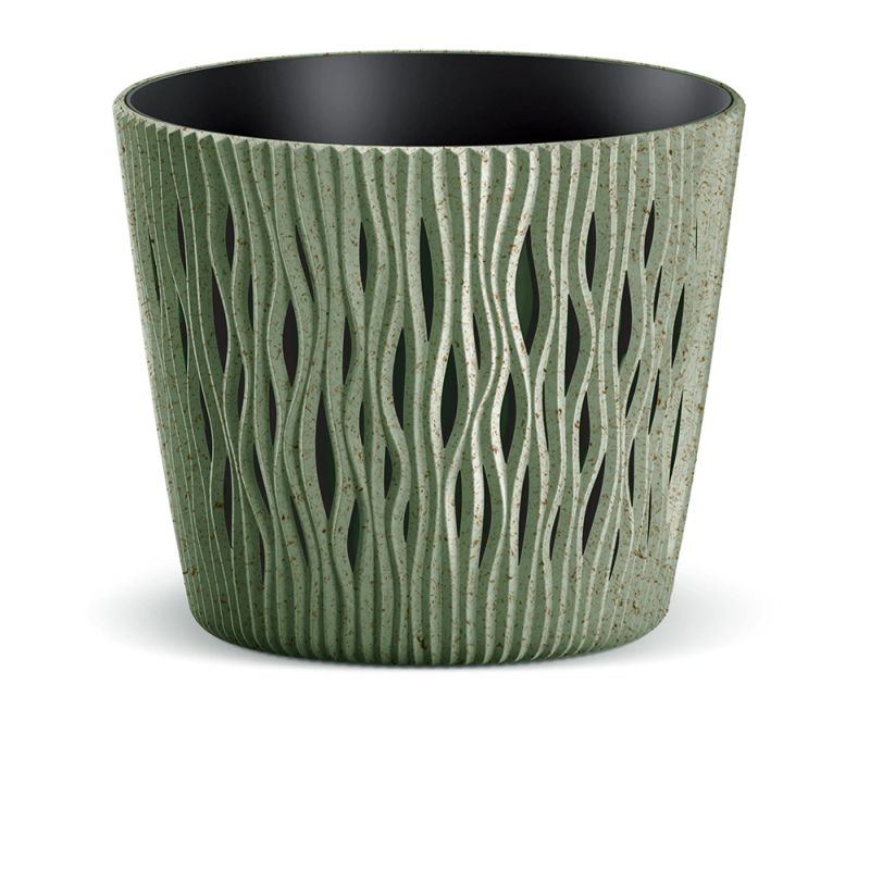 Puķupods sandy round eco wood dsr190w-22