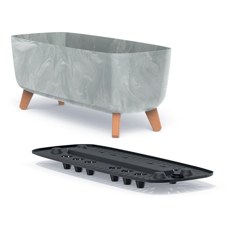 Puķupods gracia case beton effect dgcl60