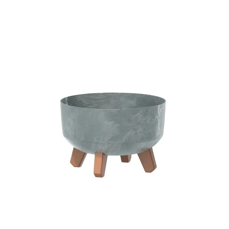 Puķu pods Prosperplast Gracia DGRL240LE-422U, plastmasa, pelēka