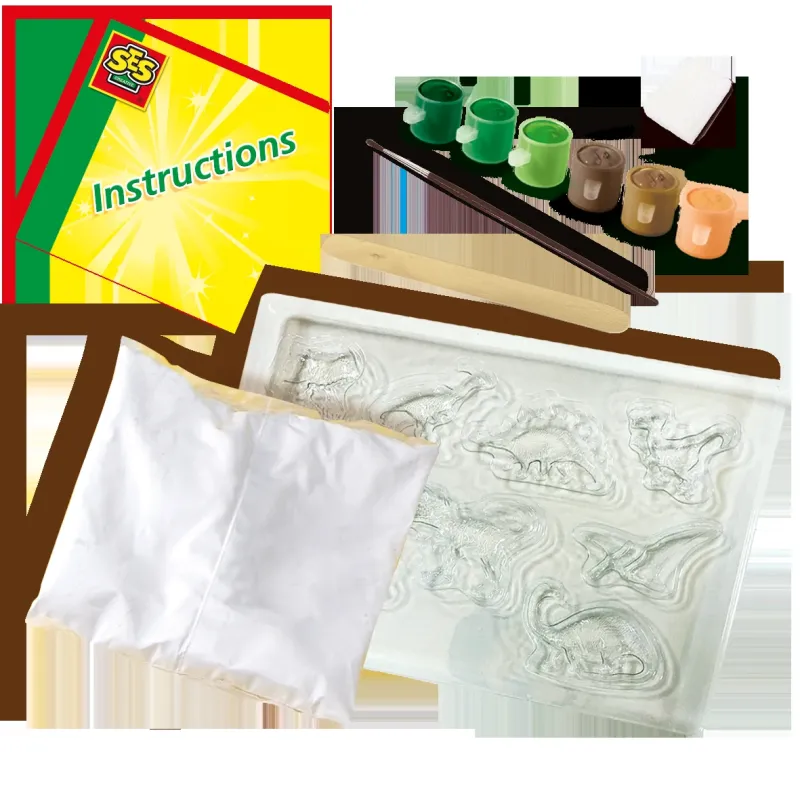 SES Ģipša liešanas komplekts Dinozauri