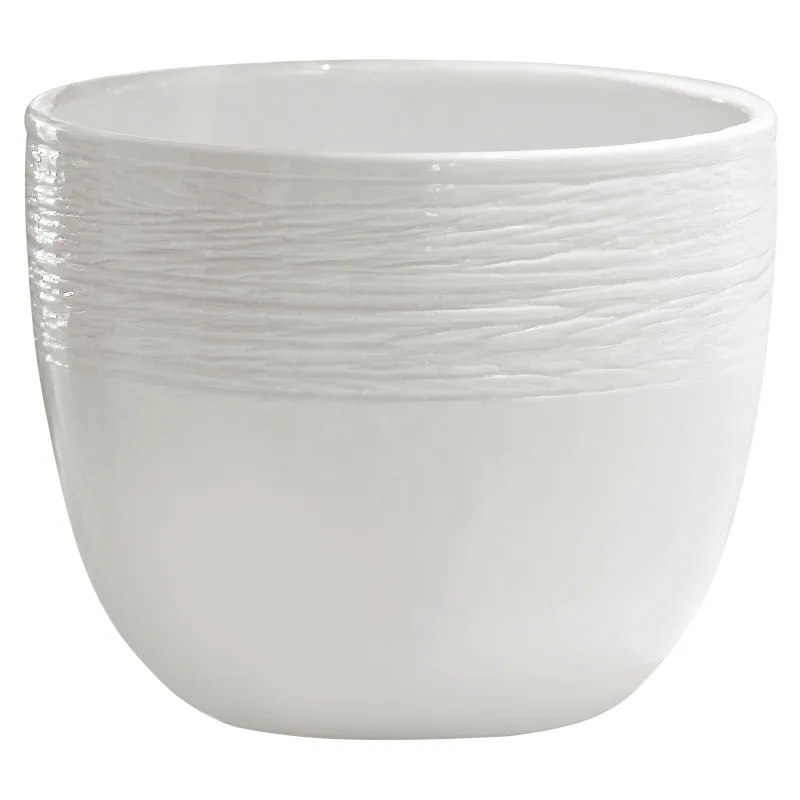 Lillepott, keraamiline, valge v.