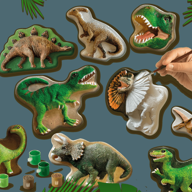 SES Ģipša liešanas komplekts Dinozauri