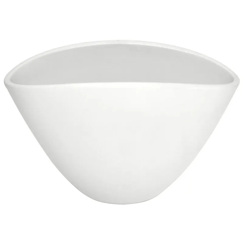 Lillepott Domoletti, keraamiline, valge v.