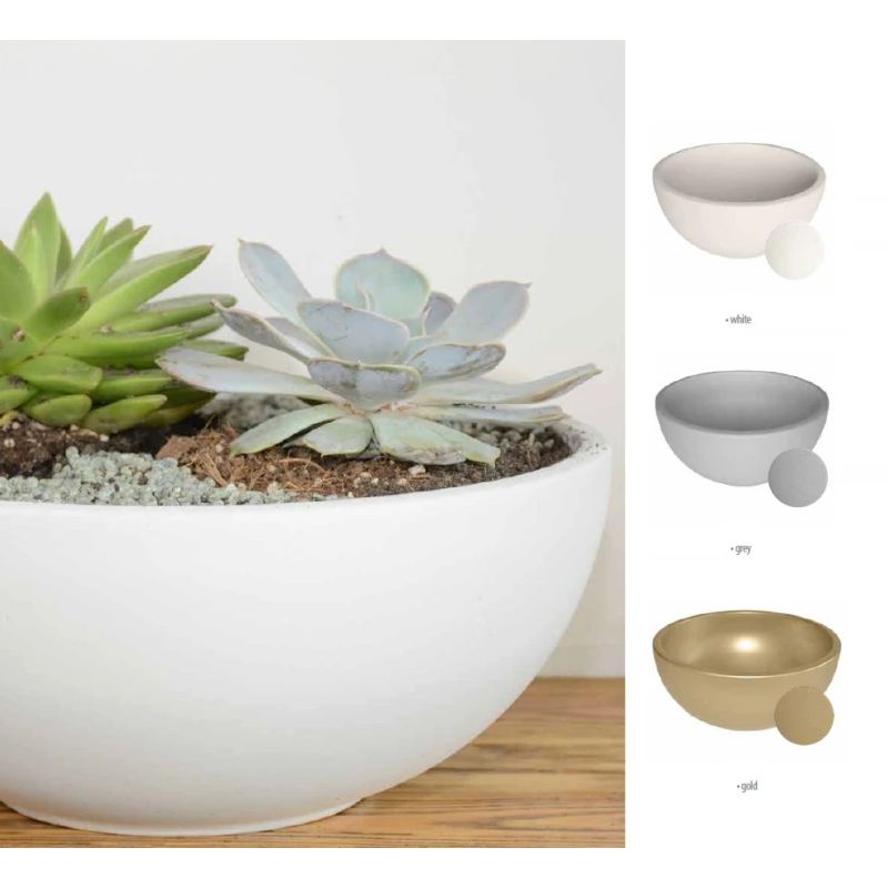 Keram. puķu pods misa 310 d22 mat. balts