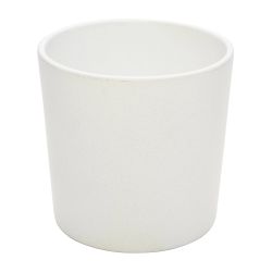 Lillepott Domoletti, keraamiline, valge v.