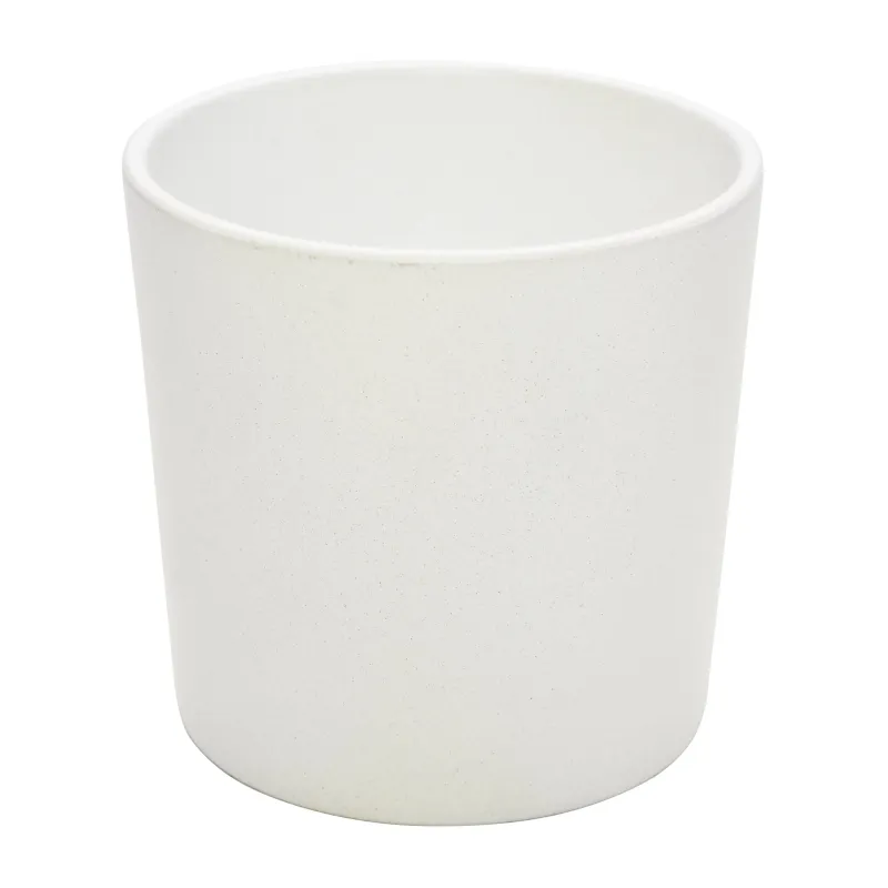 Lillepott Domoletti, keraamiline, valge v.