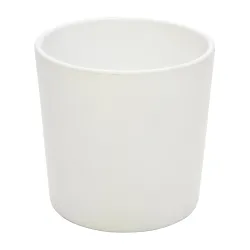 Gėlių vazonas Domoletti, keramika, balta sp.