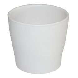 Keram. puķu pods toskania d16 mat. balts