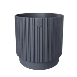 Puķu pods Form Plastic Mika Cyli Petit 5300-014, plastmasa, antracīta