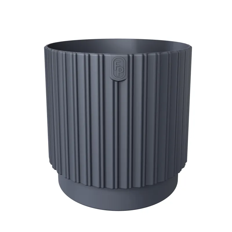 Puķu pods Form Plastic Mika Cyli Petit 5300-014, plastmasa, antracīta