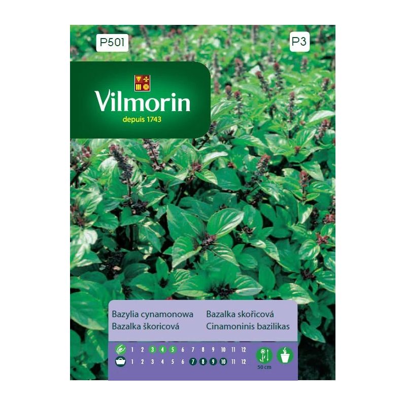 Garšaugu sēklas kanēļa baziliks 0.5g