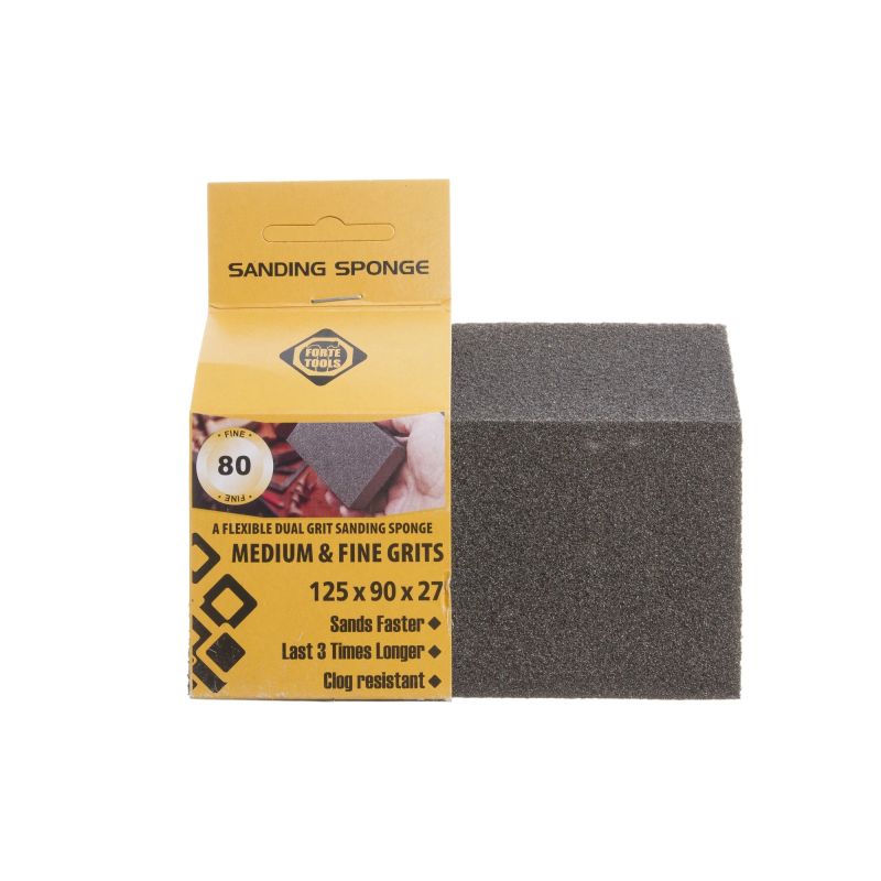 Шлифовальный блок Forte Tools, 80, 12.5 см x 9 см