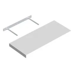 Plaukts balts fs 60-24 bi 595x235