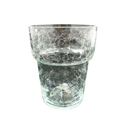 Цветочный горшок Domoletti OS15, стекло, прозрачный цв.