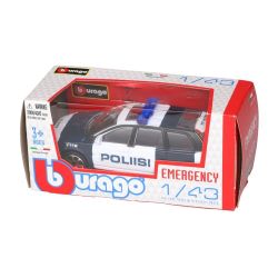 Rotaļu mašīna bburago poliisi 1-43