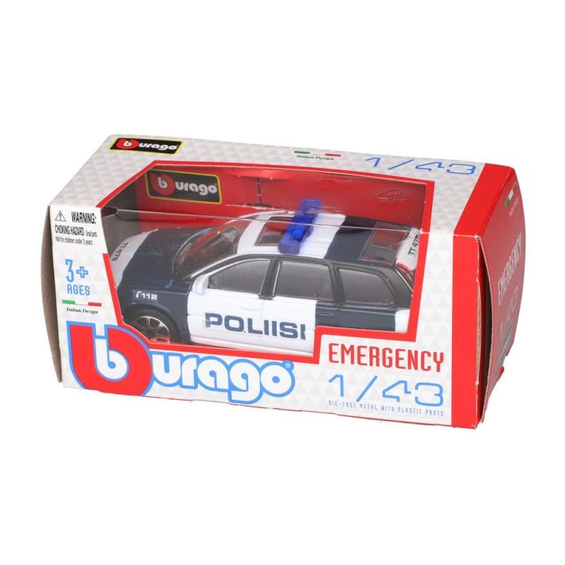 Rotaļu mašīna bburago poliisi 1-43