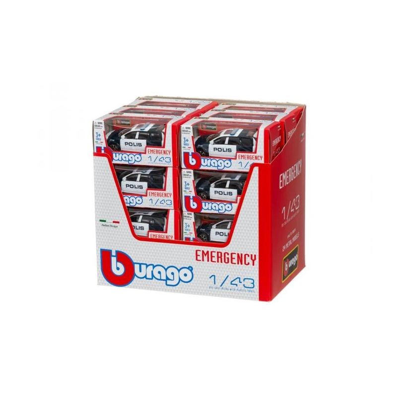 Rotaļu mašīna bburago poliisi 1-43